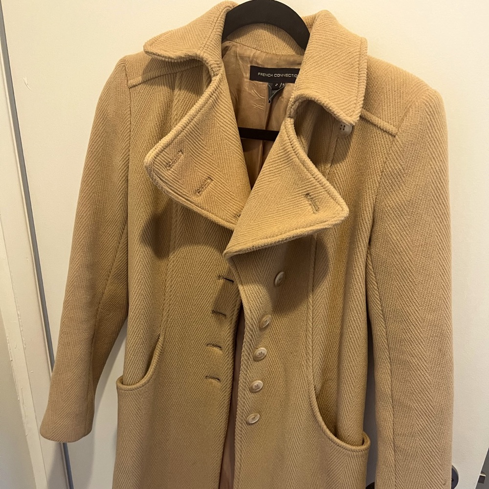 Knee length dress coat